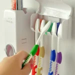 Automatic Toothpaste Dispenser & Toothbrush Holder - Image 3