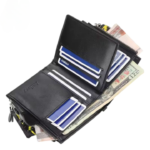 Baellerry Buffalo Leather Trifold Wallet - Image 2